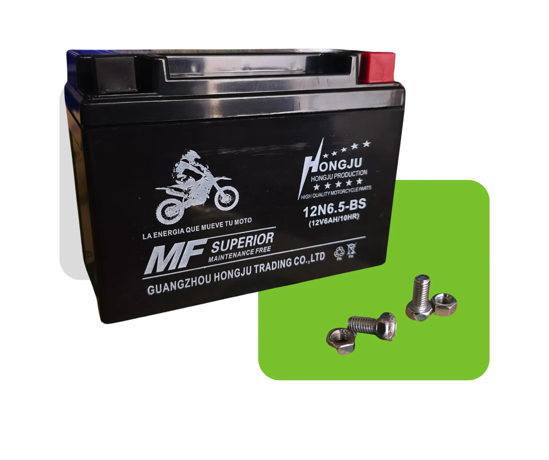 .BATERIA NEGRA 12N6.5-BS JAGUAR/CG15O/B-SO150/B-SV150/B-BAF150