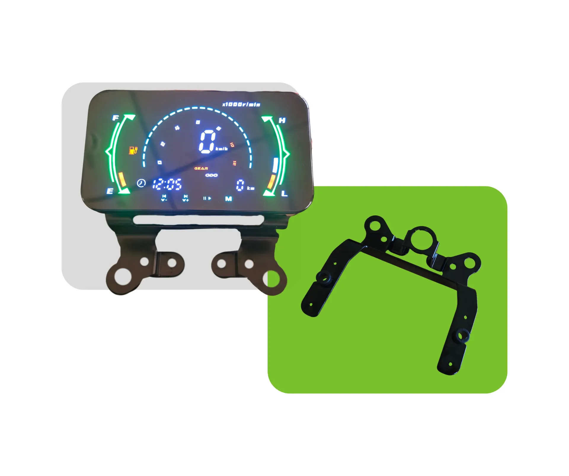 TACOMETRO CON BLUETOOTH, SONIDO Y BASE E-HO150/E-EX150/M-AG150/JAGUAR
